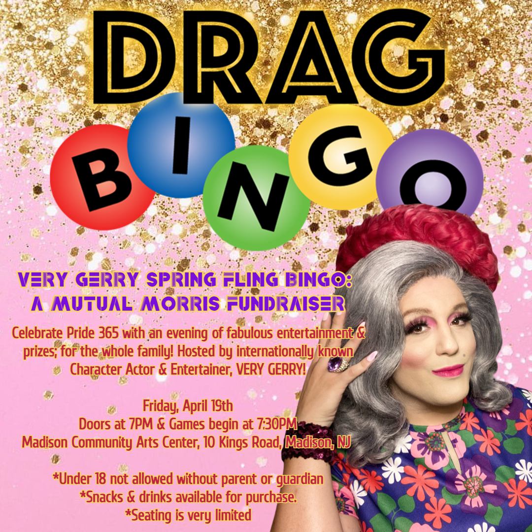 Drag Bingo!  Benefit for Mutual Morris | Friday April 19 2024 | 7:30 PM | Doors open at 7:00