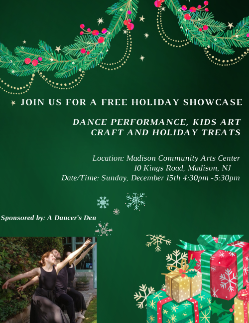 Dancer's Den HOLIDAY SHOWCASE FLYER 12-24